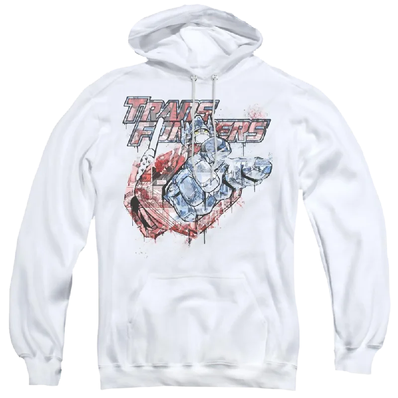 Transformers Spray Panels - Pullover Hoodie Alpaca Blend Soft