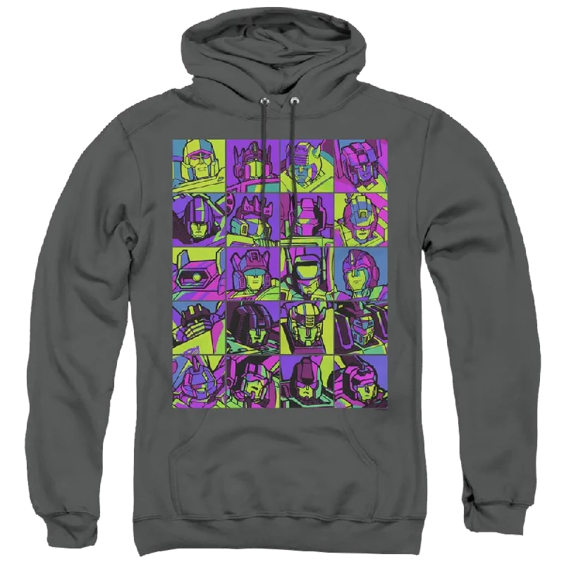 Transformers Transformer Squares - Pullover Hoodie Seamless Knit Pullover