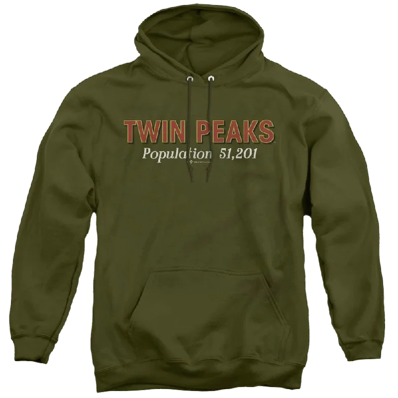 Twin Peaks Population - Pullover Hoodie Leg Sleeve Comfort