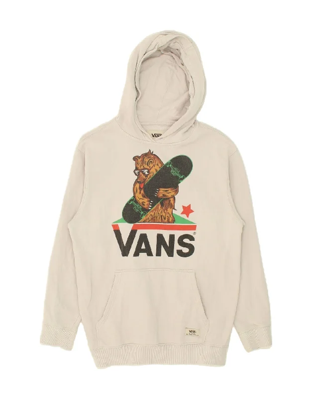 VANS Boys Graphic Hoodie Jumper 14-15 Years XL White Hoodie with Ribbed Neckline Snug Warm VANS Boys Graphic Hoodie Jumper 14-15 Years XL White Hoodie with Ribbed Neckline Snug Warm