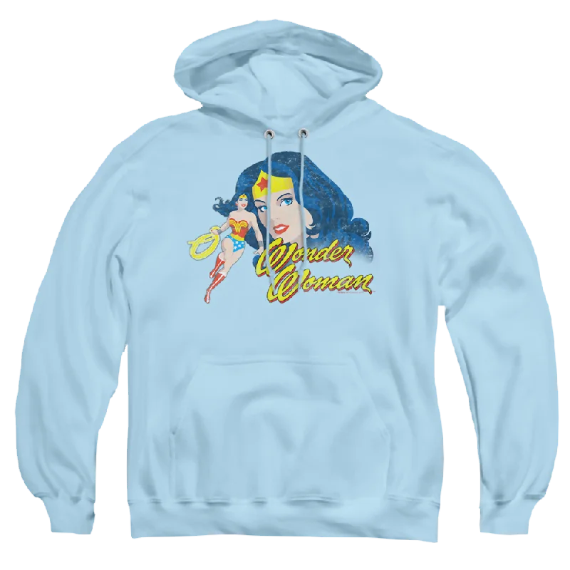 Wonder Woman Portrait - Pullover Hoodie Box Sleeve Comfort