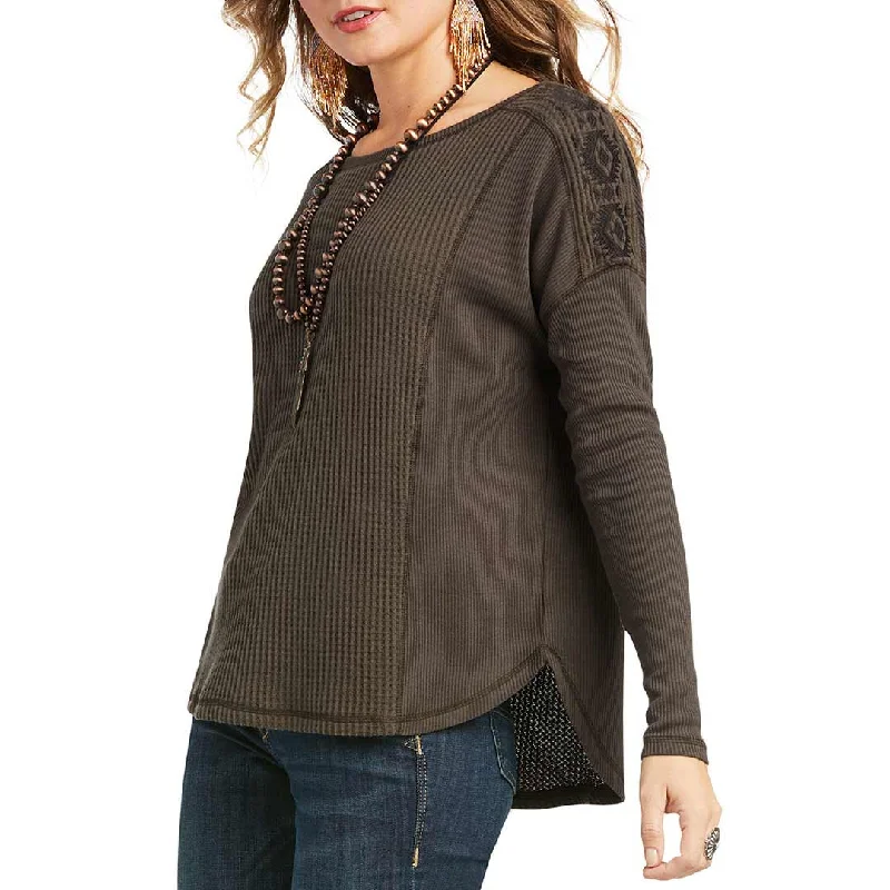 Ariat Women's Everyday Knit Sweater Rayon Fabric Velvet Fabric Corduroy Fabric