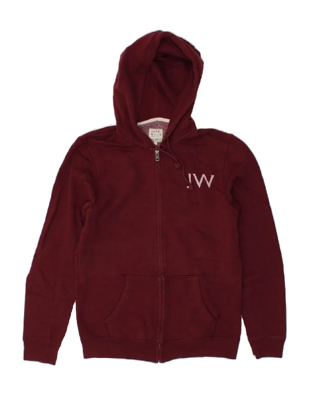 JACK WILLS Mens Graphic Zip Hoodie Sweater Small Burgundy Cotton Graphic Sweater Embroidered Appliqued JACK WILLS Mens Graphic Zip Hoodie Sweater Small Burgundy Cotton Graphic Sweater Embroidered Appliqued