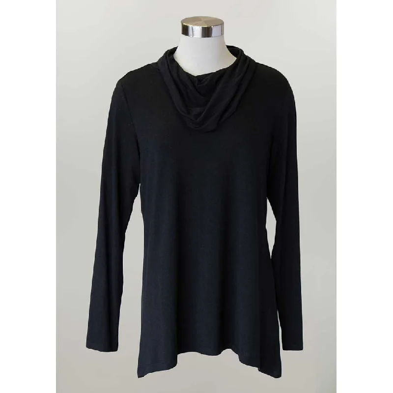 Keren Hart Women's Cowl Neck Sweater Sequined Glittery Shiny