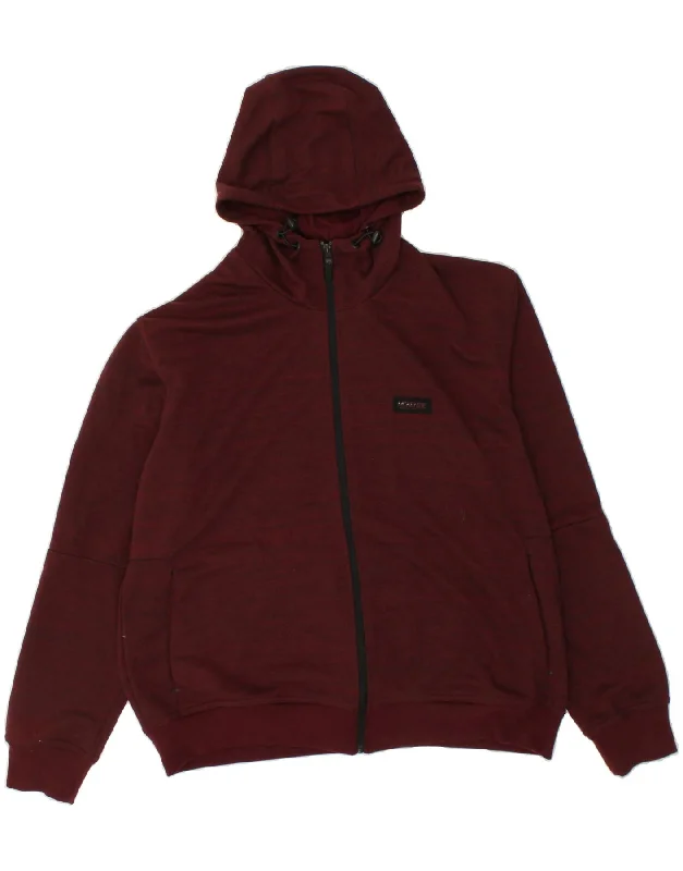 MCKENZIE Mens Zip Hoodie Sweater 2XL Burgundy Cotton Hooded Sweater Collared Sweater Shawl Collar MCKENZIE Mens Zip Hoodie Sweater 2XL Burgundy Cotton Hooded Sweater Collared Sweater Shawl Collar