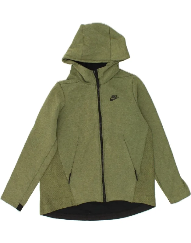 NIKE Mens Zip Hoodie Sweater Small Green Cotton Cashmere Blend Cotton Blend Poly Blend NIKE Mens Zip Hoodie Sweater Small Green Cotton Cashmere Blend Cotton Blend Poly Blend