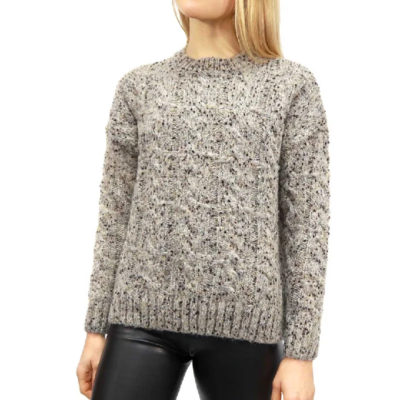 RD Style Women's Cable Knit Sweater Cashmere Blend Cotton Blend Poly Blend