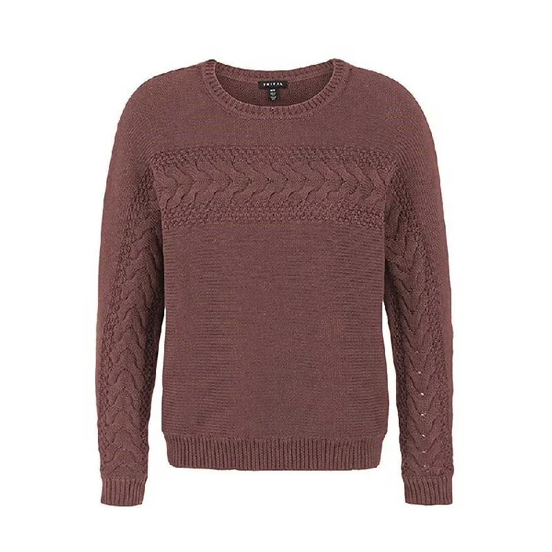 Tribal Women's Cable Knit Sweater Neon Metallic Matte