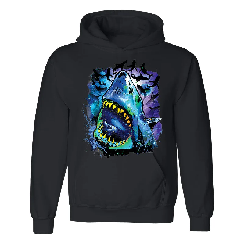 Zexpa Apparelâ„¢ Neon Black Light Cosmo Shark Unisex Hoodie Ocean Nebula Sharks Sweater Herringbone Houndstooth Plaid Zexpa Apparelâ„¢ Neon Black Light Cosmo Shark Unisex Hoodie Ocean Nebula Sharks Sweater Herringbone Houndstooth Plaid