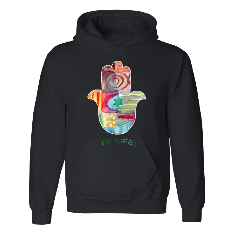 Zexpa Apparelâ„¢ To Life Hamsa Hand Colorful Unisex Hoodie Hand of Fatima Evil Eye Sweater Graphic Sweater Embroidered Appliqued Zexpa Apparelâ„¢ To Life Hamsa Hand Colorful Unisex Hoodie Hand of Fatima Evil Eye Sweater Graphic Sweater Embroidered Appliqued