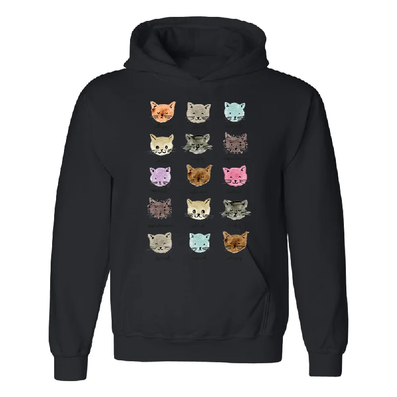 Zexpa Apparelâ„¢ Cute Rainbow Moody Kittens Unisex Hoodie Colorful Sweet Kittens Sweater Nylon Fabric Polyester Fabric Spandex Fabric Zexpa Apparelâ„¢ Cute Rainbow Moody Kittens Unisex Hoodie Colorful Sweet Kittens Sweater Nylon Fabric Polyester Fabric Spandex Fabric