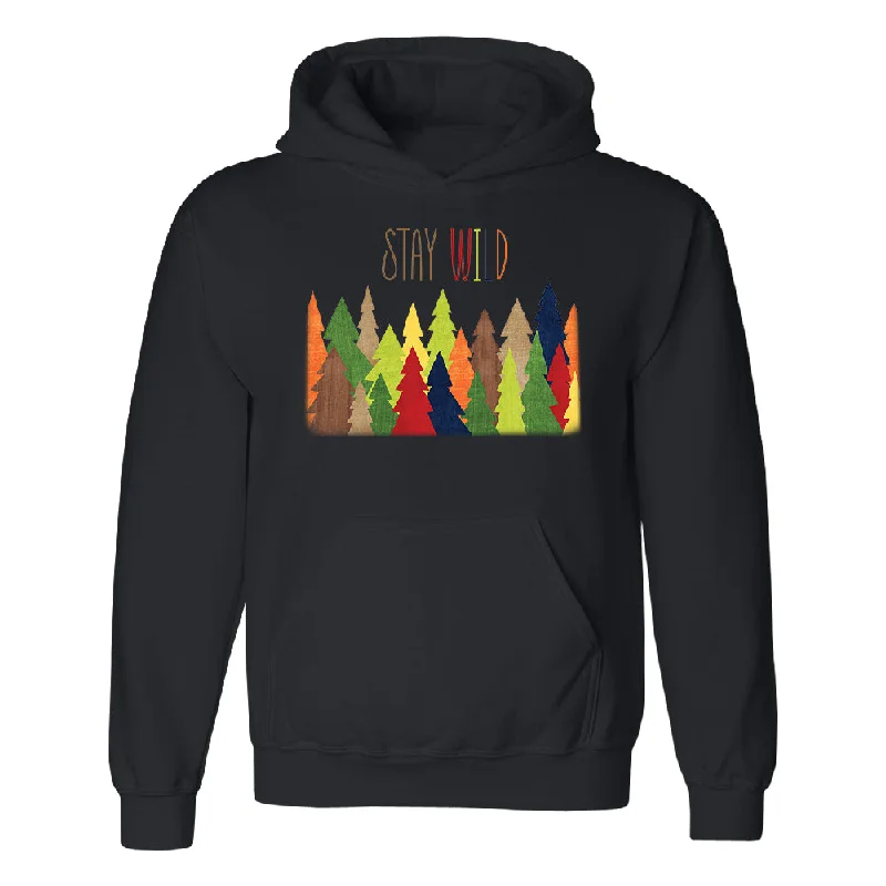 Zexpa Apparel™ Stay Wild Live in Forest Unisex Hoodie Colorful Wild Trees Sweater Fleece Sweater Nylon Polyester Zexpa Apparel™ Stay Wild Live in Forest Unisex Hoodie Colorful Wild Trees Sweater Fleece Sweater Nylon Polyester