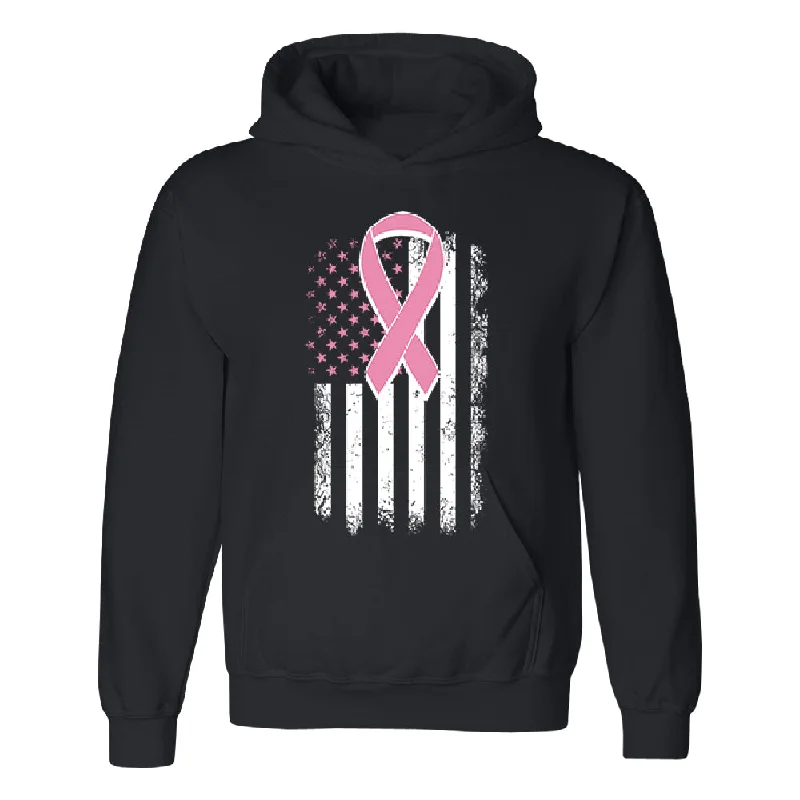 Zexpa Apparel™ Pink Vintage American Flag Unisex Hoodie Breast Cancer Awareness Sweater Soft Cozy Warm Zexpa Apparel™ Pink Vintage American Flag Unisex Hoodie Breast Cancer Awareness Sweater Soft Cozy Warm