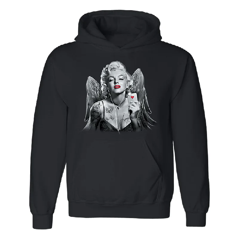 Zexpa Apparel™ Marilyn Monroe Angel Wings Phone Selfie Unisex Hoodie Souvenir Sweater Houndstooth Herringbone Solid Zexpa Apparel™ Marilyn Monroe Angel Wings Phone Selfie Unisex Hoodie Souvenir Sweater Houndstooth Herringbone Solid