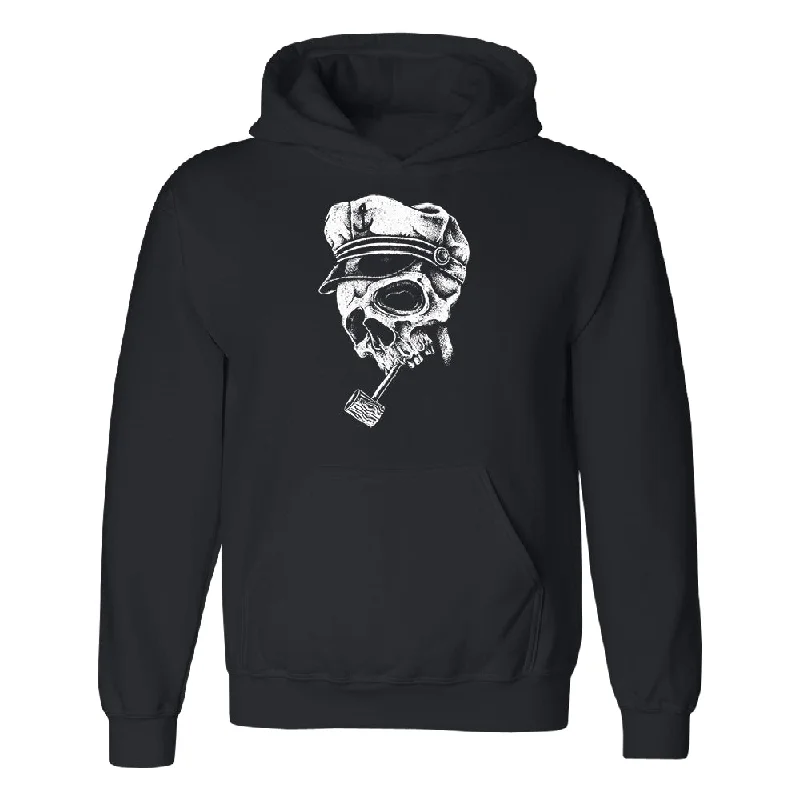 Zexpa Apparel™ Skull Captain Hat & Pipe Unisex Hoodie Souvenir Sweater Lightweight Heavyweight Midweight Zexpa Apparel™ Skull Captain Hat & Pipe Unisex Hoodie Souvenir Sweater Lightweight Heavyweight Midweight