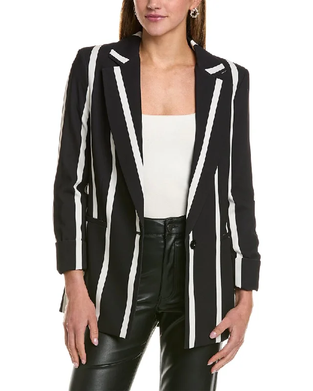 alice + olivia Justin Rolled Cuff Blazer Women's Simple Jacket