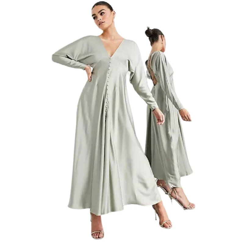 ASOS - Long Dress With Crisscross Back Tunics Cozy comfortable