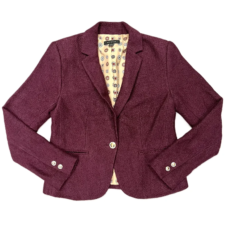 Blazer By Ann Taylor In Purple, Size: S Women's Trendy Jacket