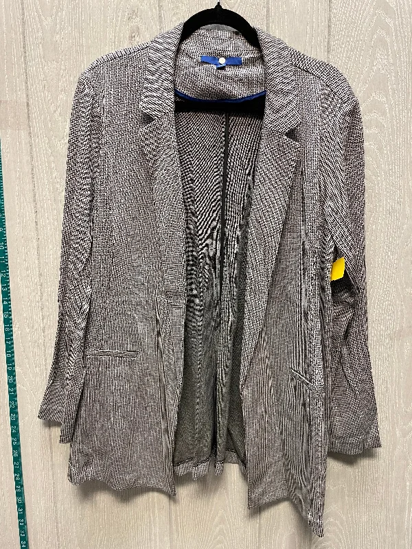 Blazer By Apt 9 In Black & White, Size: 1x Women's Long Blazer