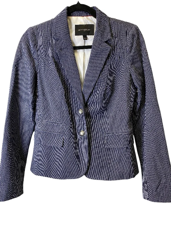 Blazer By Banana Republic In Striped Pattern, Size: Xs Spring Women's Coat