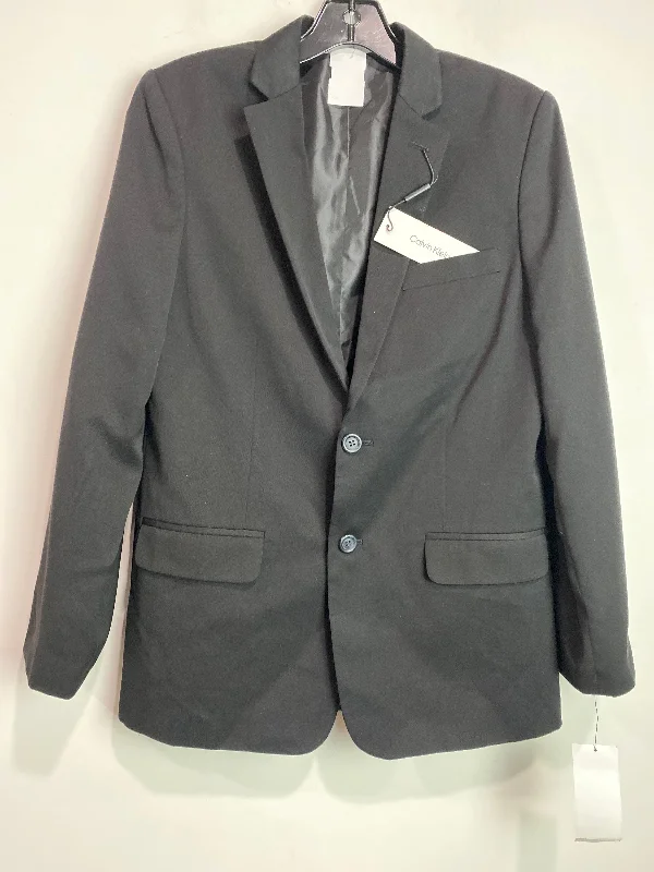 Blazer By Calvin Klein In Black, Size: Xl High-End Women's Suit