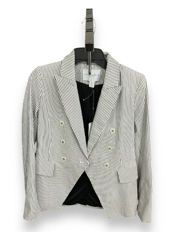 Blazer By Carolina Belle In Striped Pattern, Size: S Women's Simple Jacket