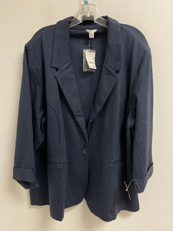 Blazer By Cato In Navy, Size: 4x Milan Custom Blazer