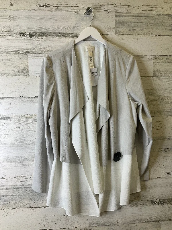 Blazer By Chicos In Grey, Size: 2x Women's Handmade Blazer