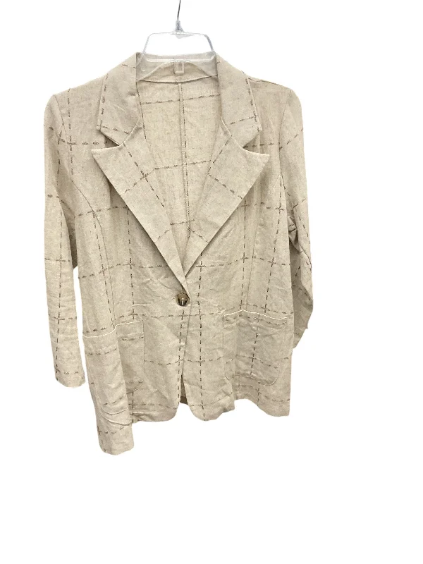 Blazer By Cmc In Beige, Size: M Women's Custom Jacket
