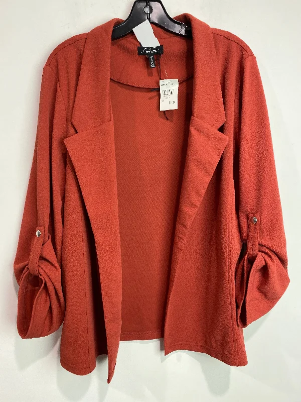 Blazer By Cmf In Peach, Size: 1x Summer Women's Jacket