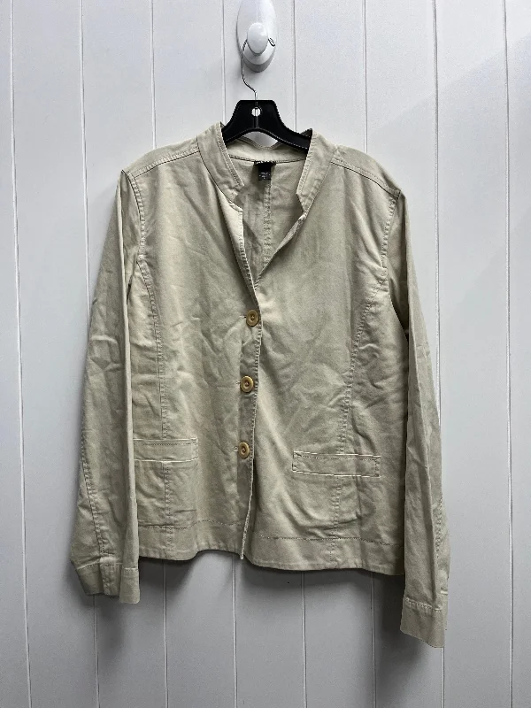 Blazer By Eileen Fisher In Cream, Size: L Women's Banquet Suit