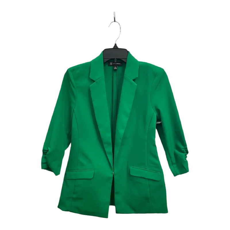 Blazer By Inc In Green, Size: Sp Women's Handmade Blazer