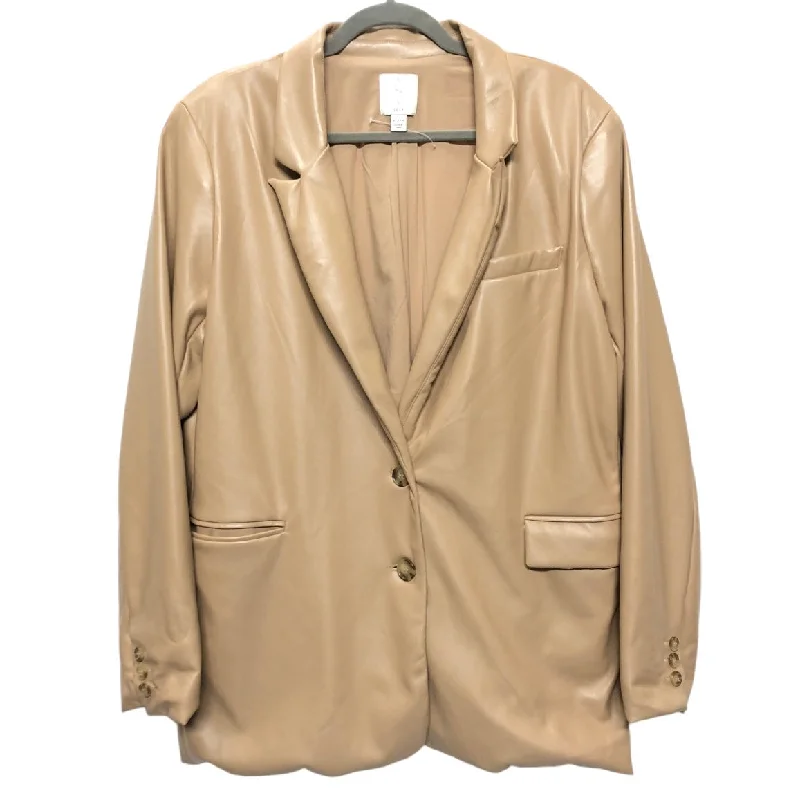 Blazer By Joie In Tan, Size: Xl Slim Fit Blazer