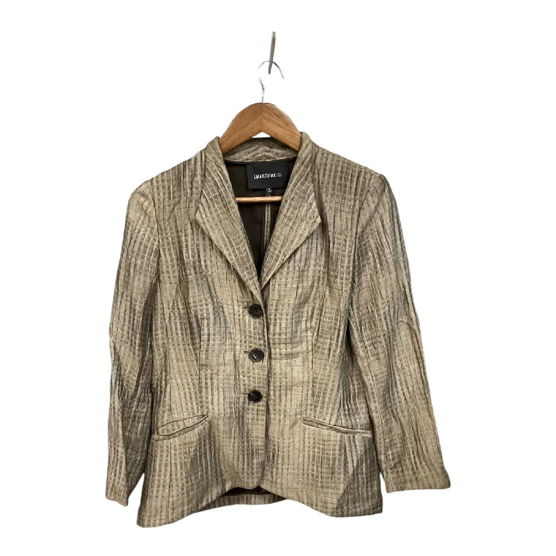 Blazer By Lafayette 148 In Taupe, Size: S Women's Designer Suit