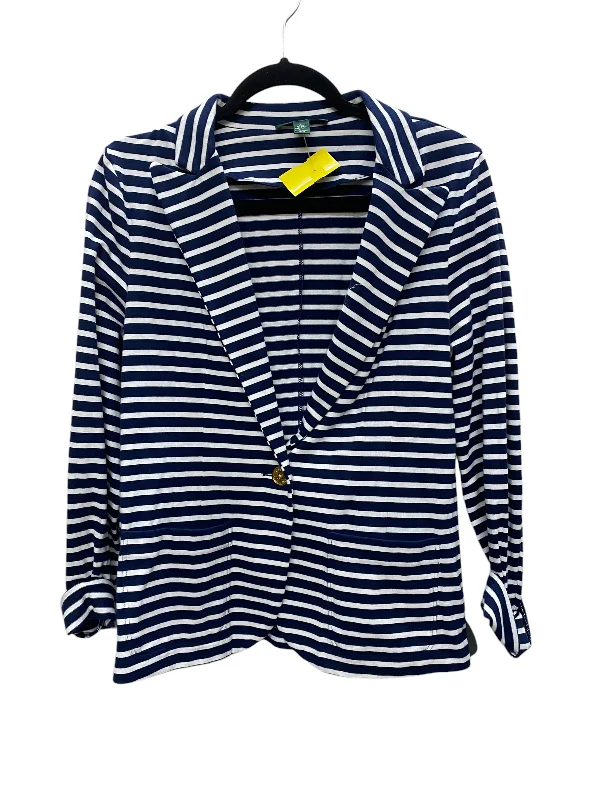 Blazer By Lauren By Ralph Lauren In Striped Pattern, Size: L Women's Print Jacket
