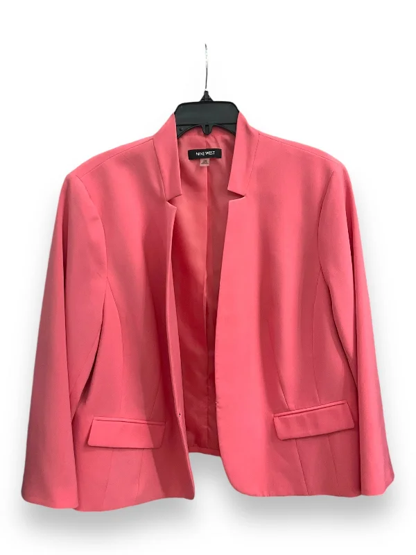 Blazer By Nine West In Peach, Size: 1x Winter Women's Blazer