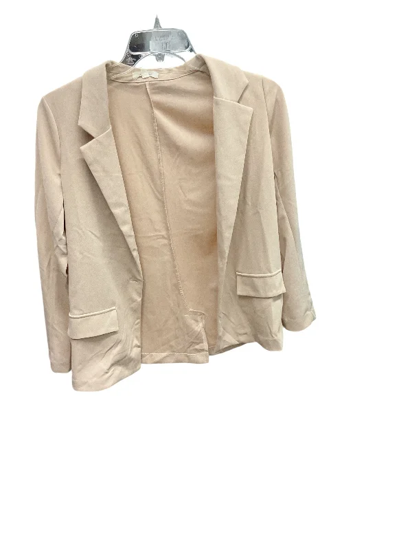 Blazer By No Comment In Tan, Size: L Women's Luxurious Jacket