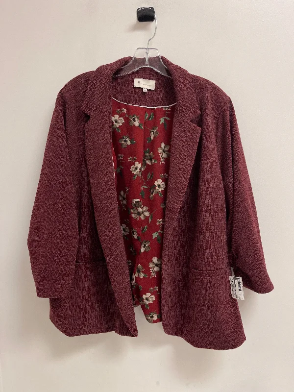 Blazer By Skies Are Blue In Red, Size: 3x Women's Elegant Suit