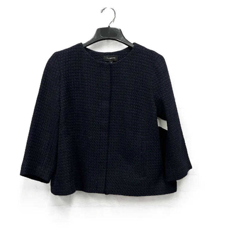 Blazer By Talbots In Navy, Size: L Silk Women's Blazer