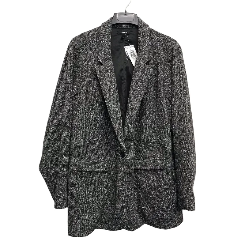 Blazer By Torrid In Grey, Size:4X Women's Luxurious Suit