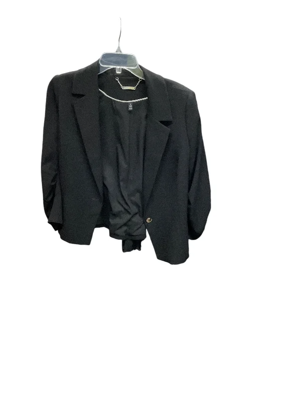 Blazer By White House Black Market In Black, Size: 10 Women's Leather Blazer