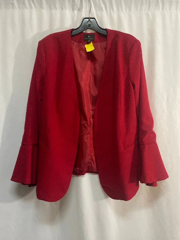 Blazer By Worthington In Red, Size: Xl Women's Denim Suit