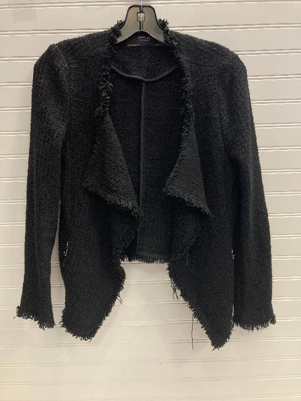 Blazer By Zara Basic In Black, Size: S Cotton Blend Blazer