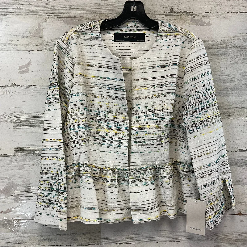 Blazer By Zara Basic In White, Size: Xl Women's Vintage Suit
