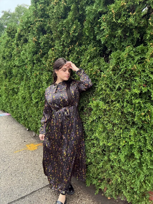 BUTTERFLY TIE WAISTED DRESS Tunics Fashionable chic