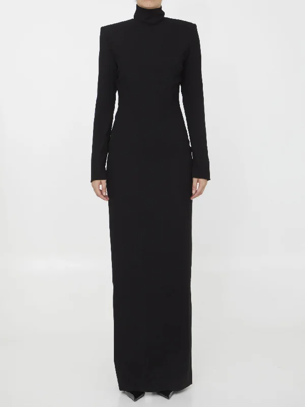 Cut-out Long Dress Tunics Versatile functional