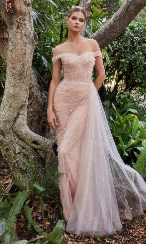 Long Pink Pearlized Formal Dress with Cape Tunics Cozy comfortable