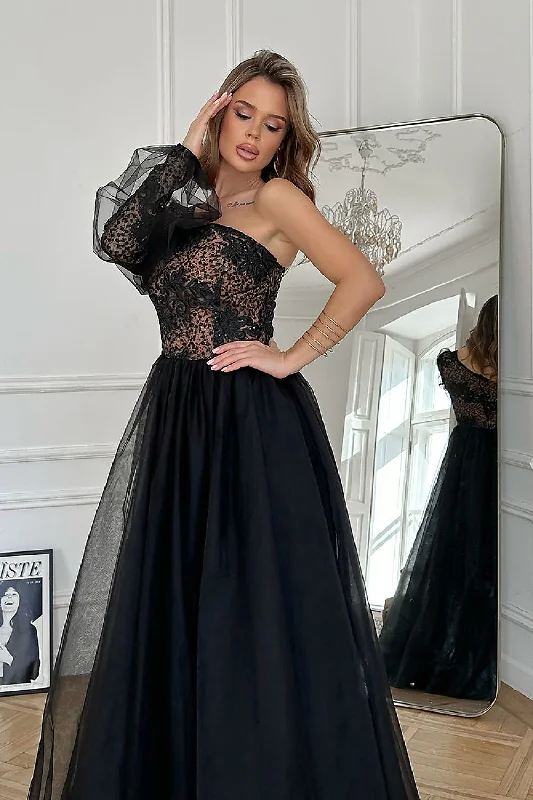 Long dress Bicotone Tunics Sophisticated sleek