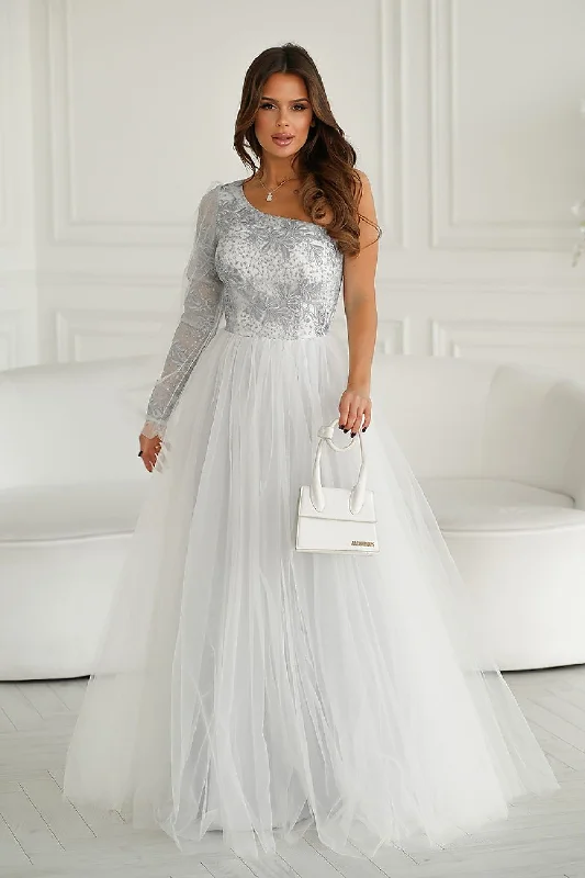 Long dress Bicotone Tunics Wedding white