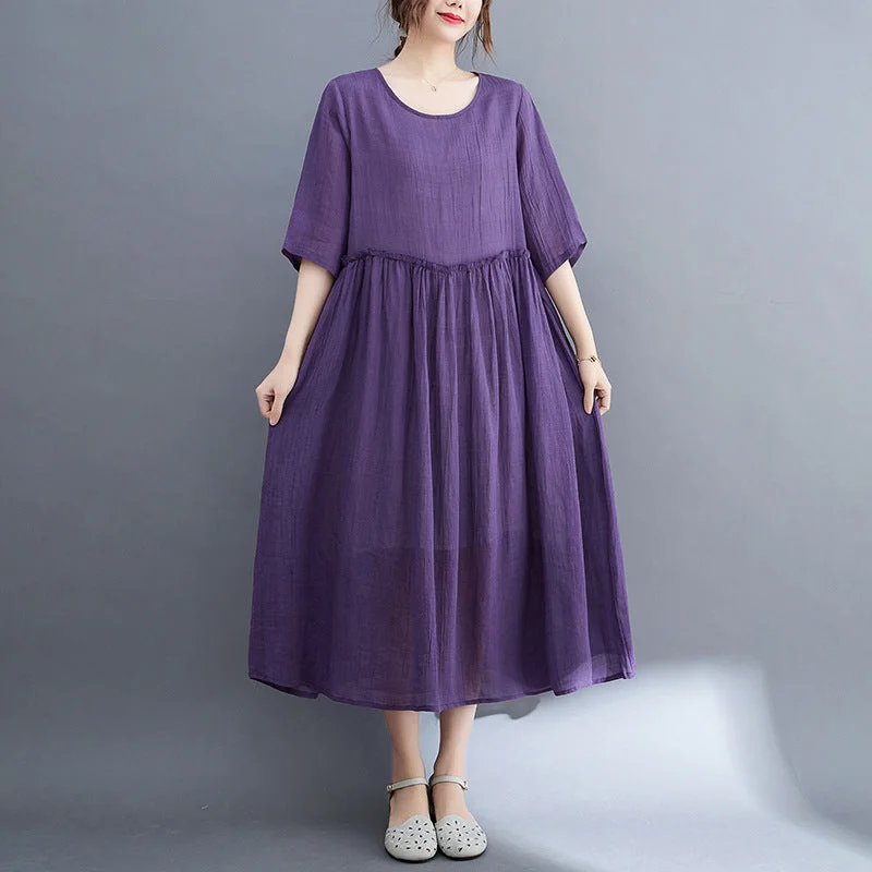 Summer High Waist Women Cozy Dresses Off-the-shoulder Chic Trendy